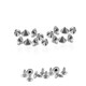 10mm Metal Cone Shaped Punk Studs with Pinback Rivets - (Pack of 100)